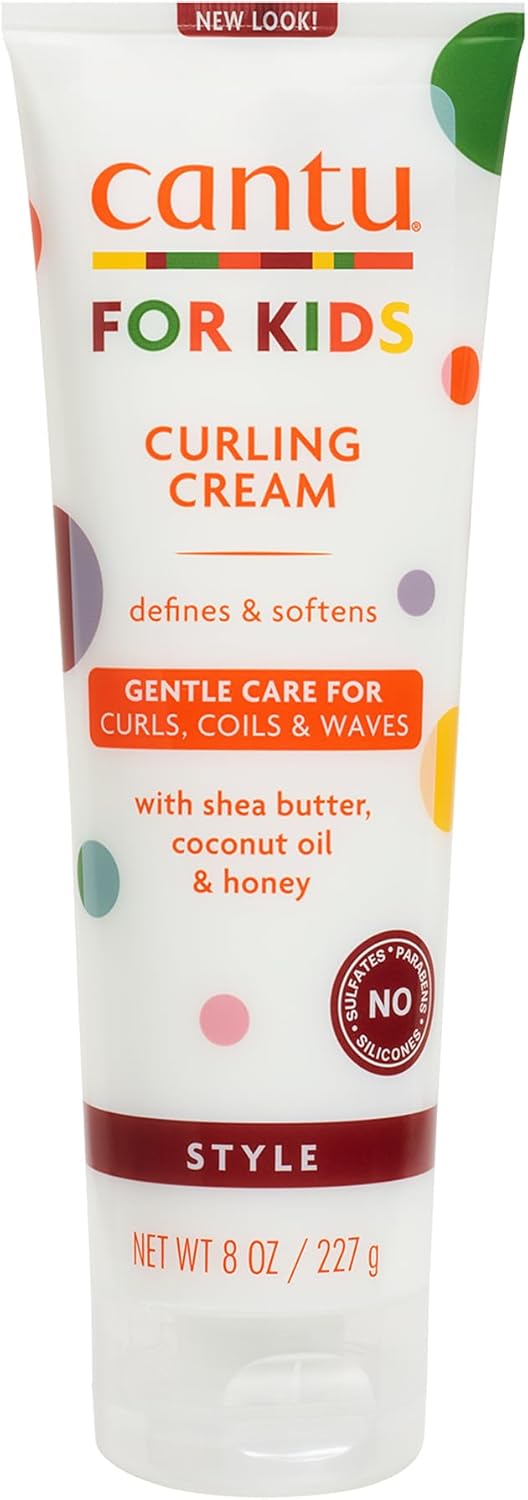 Cantu For Kids Curling Cream 227g tube for defining curls and coils