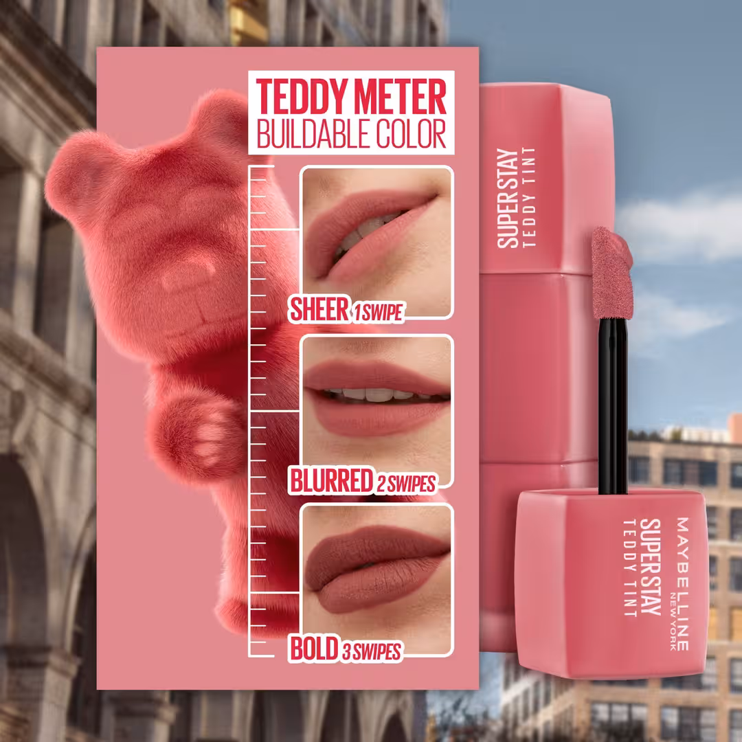 Maybelline New York Super Stay Teddy Tint Long Lasting Matte Lip Tint in the shade 50 Wild At Heart (0.17 Fl Oz / 5 — photo 5