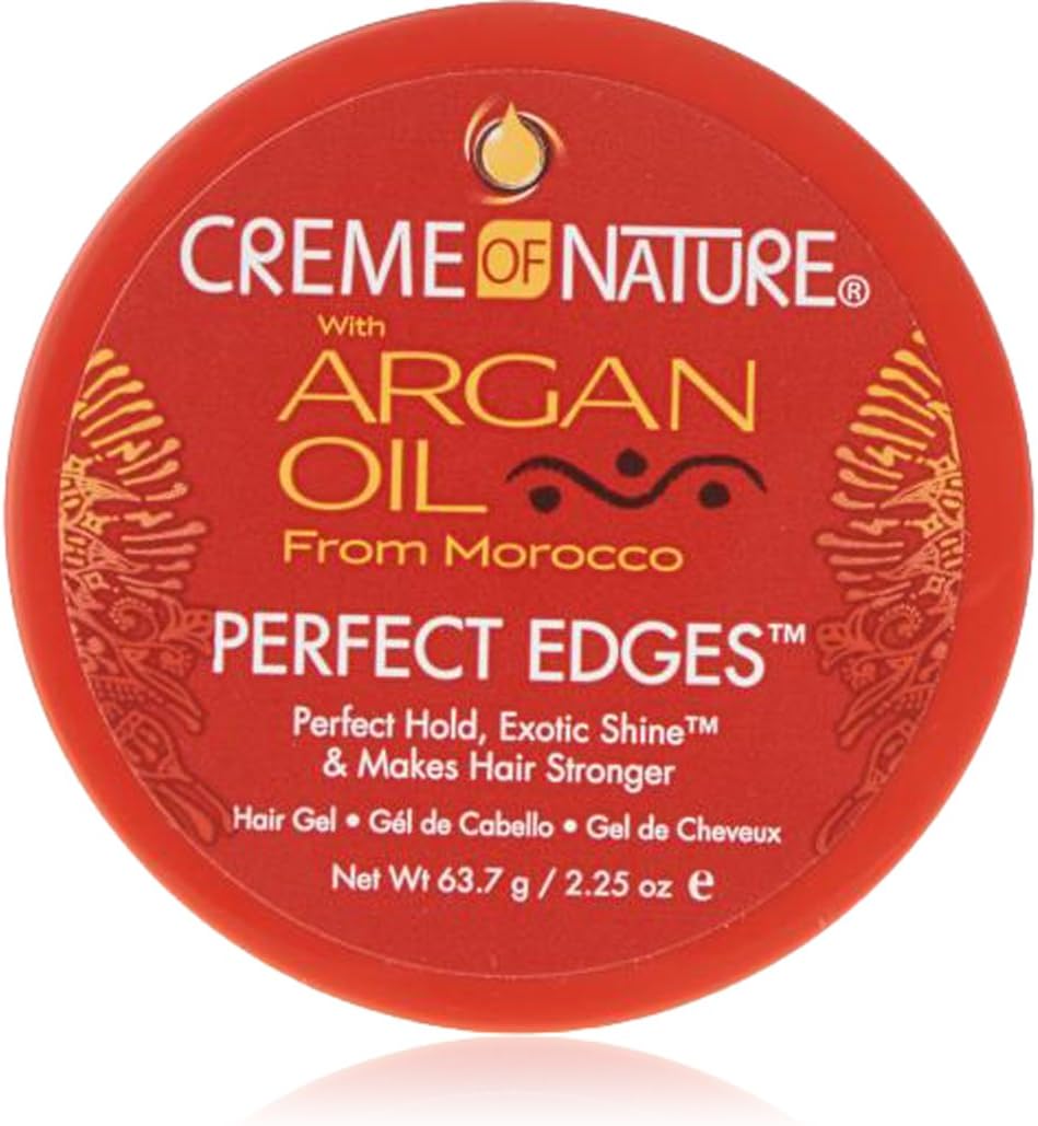 Creme of Nature Argan Oil Perfect Edges hair gel 63.7g red jar