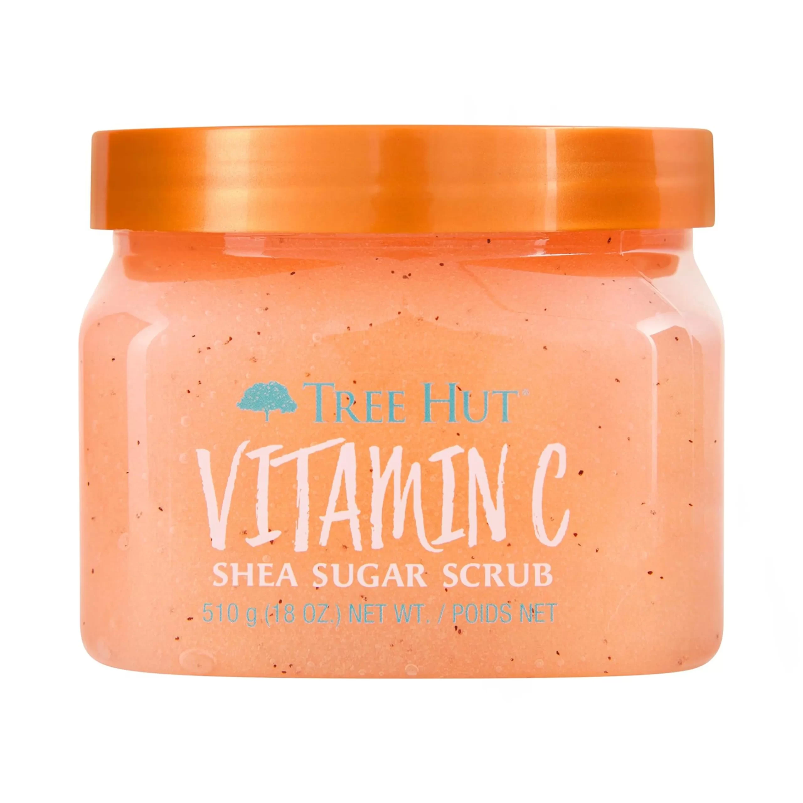 Tree Hut Vitamin C Shea Sugar Scrub 510g orange jar with lid