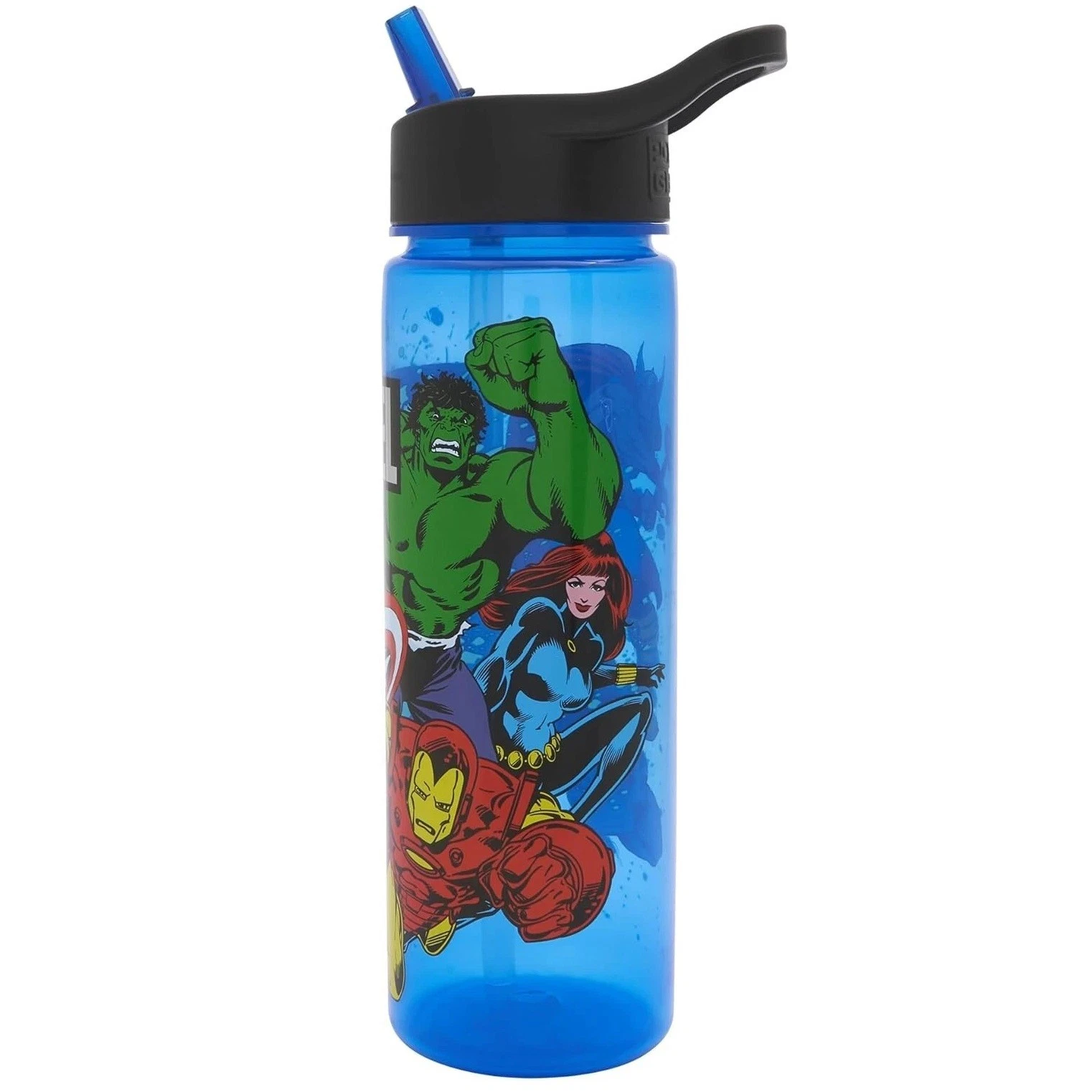 Polar Gear Marvel Energized blue sports bottle 600ml with flip straw lid
