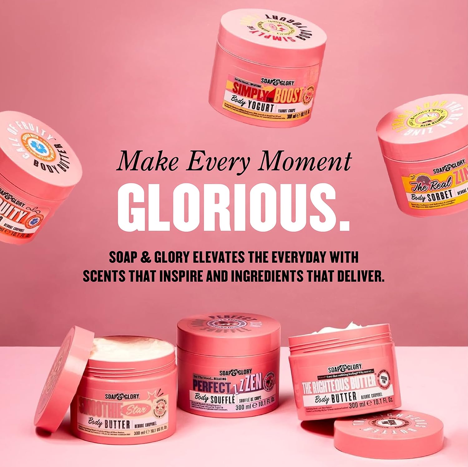 Soap & Glory Call of Fruity body lotion 500ml pink bottle