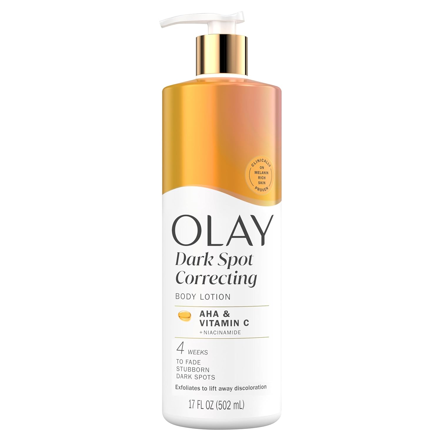 Olay Dark Spot Correcting Body Lotion with AHA and Vitamin C, 502ml pump bottle
