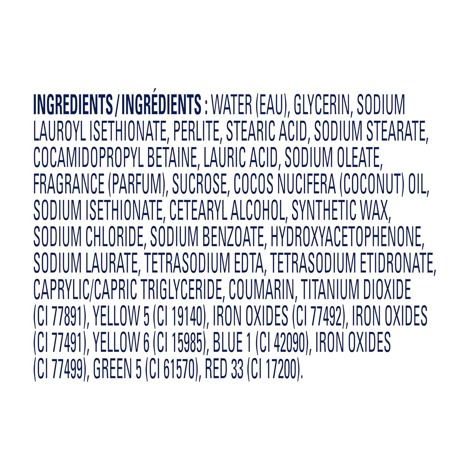 Dove Exfoliating Body Scrub Crushed Macadamia and Rice Milk ingredients list