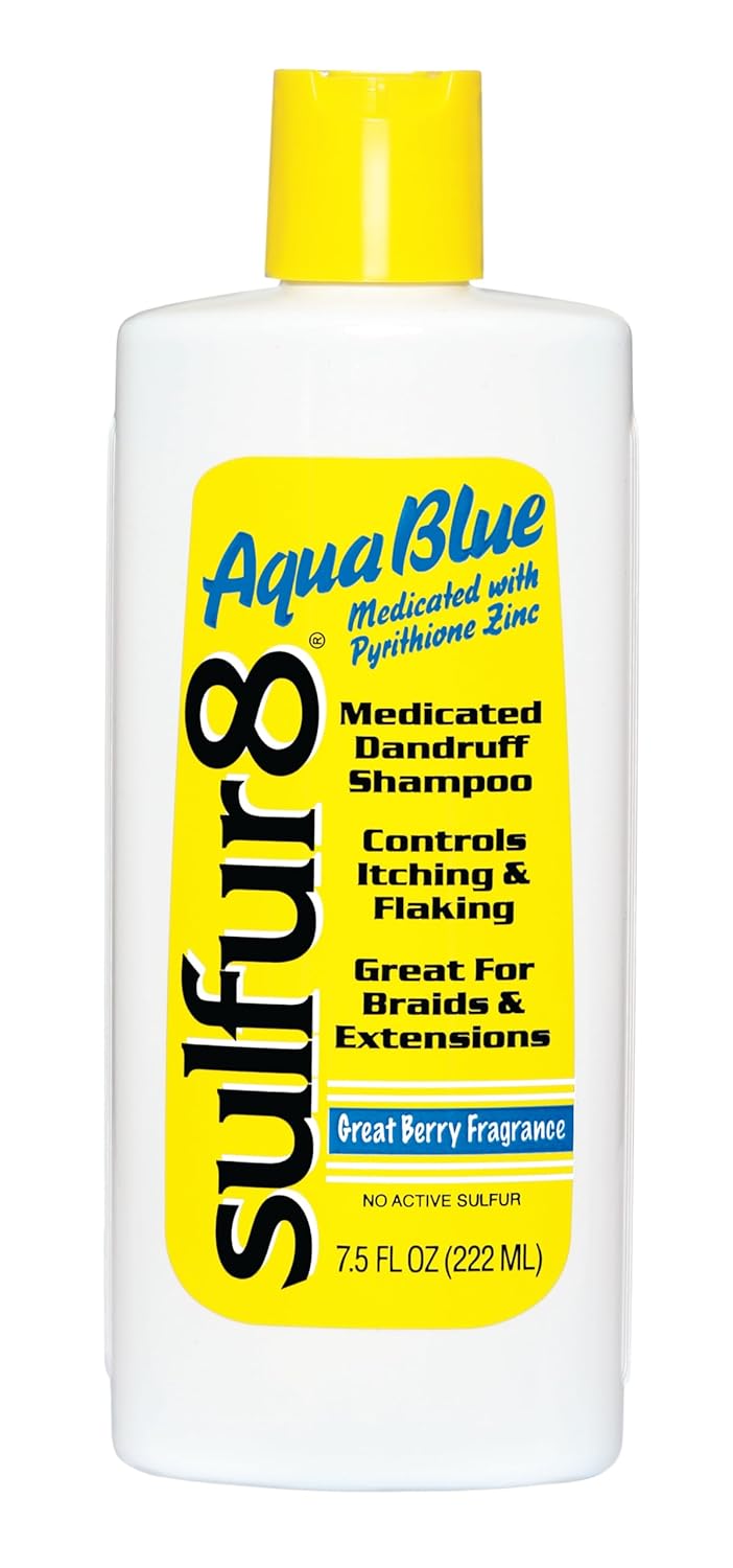 Sulfur8 medicated anti-dandruff shampoo 7.5 fl oz bottle with yellow label