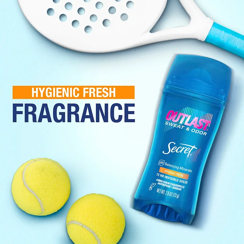 Secret Outlast invisible solid deodorant hygienic fresh 73g