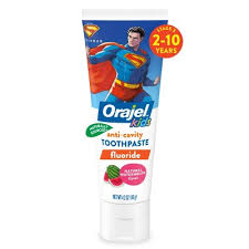 Orajel Kids Superman watermelon anticavity fluoride toothpaste 119g tube