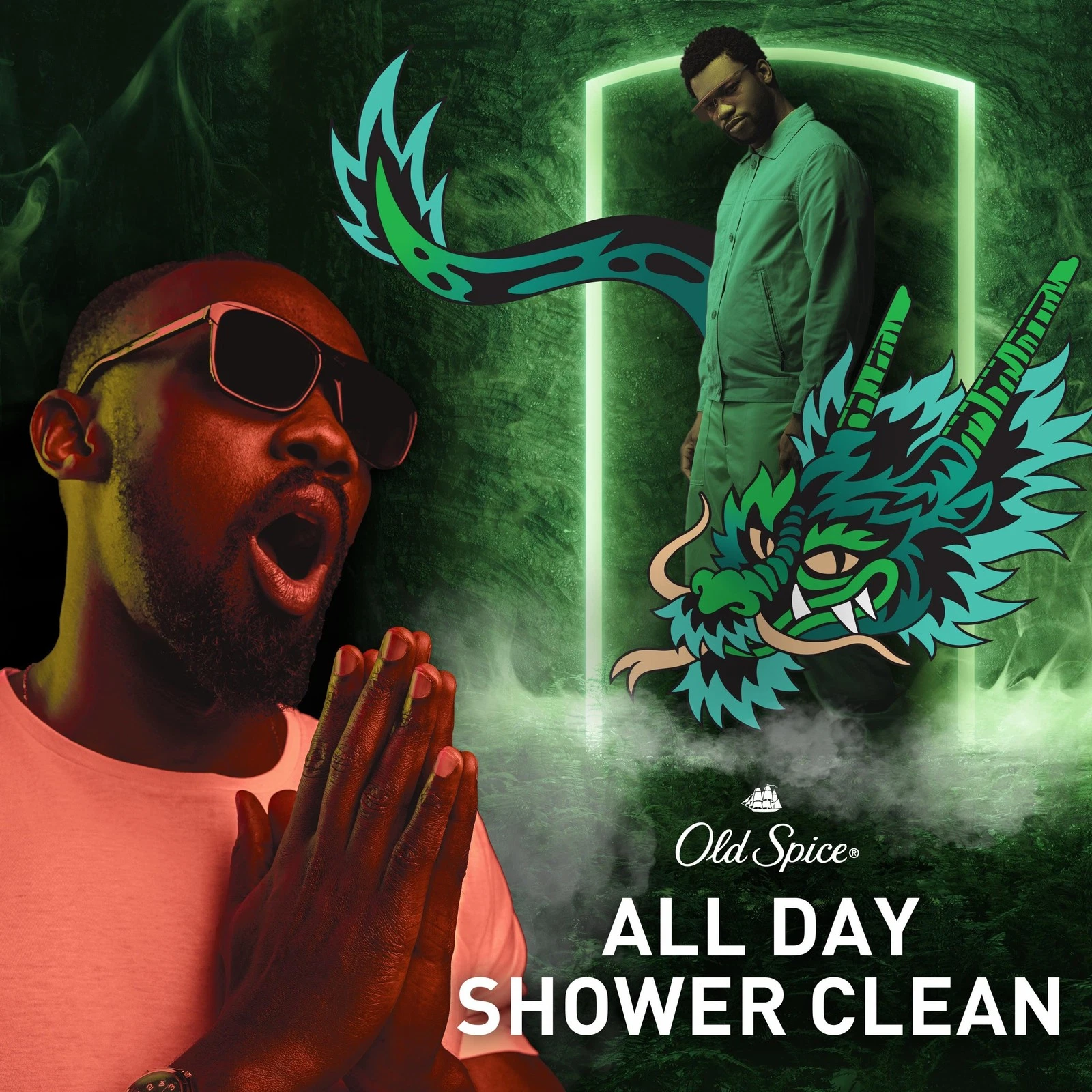 Old Spice NightPanther men's body wash for all day shower cleaning