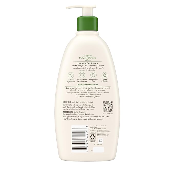 Aveeno Daily Moisturising Lotion for Sensitive Skin 532ml pump bottle