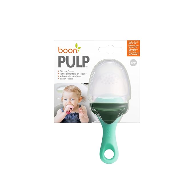 Boon Pulp silicone feeder mint green 6 months plus