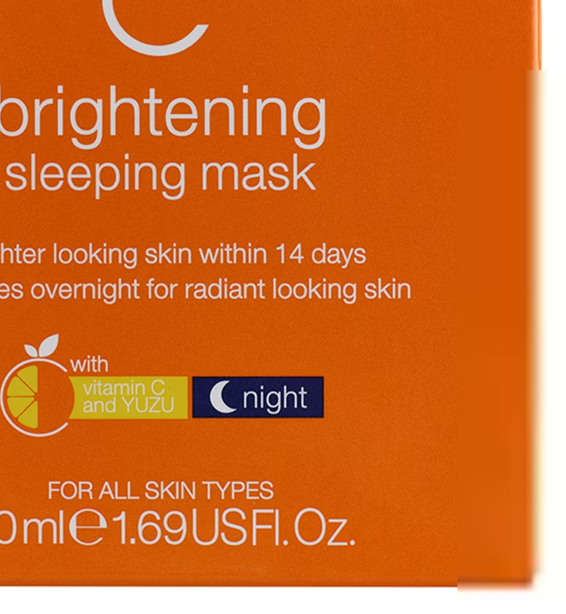 Boots Vitamin C Brightening Sleeping Mask 50ml orange packaging