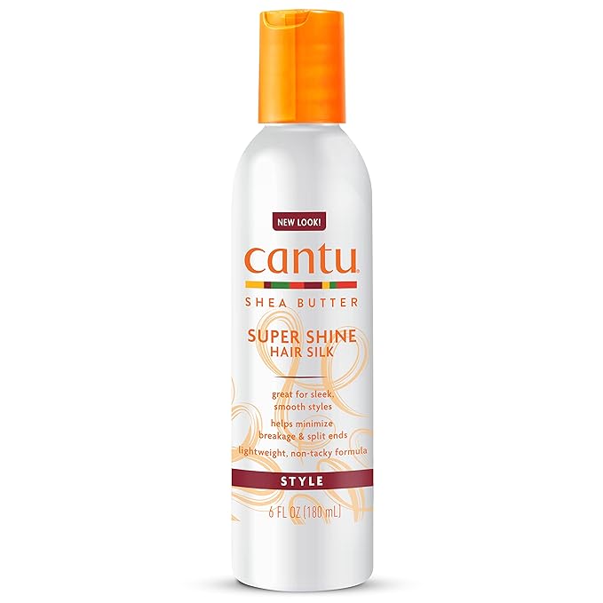 Cantu Shea Butter Super Shine Hair Silk 180ml lightweight styling spray bottle