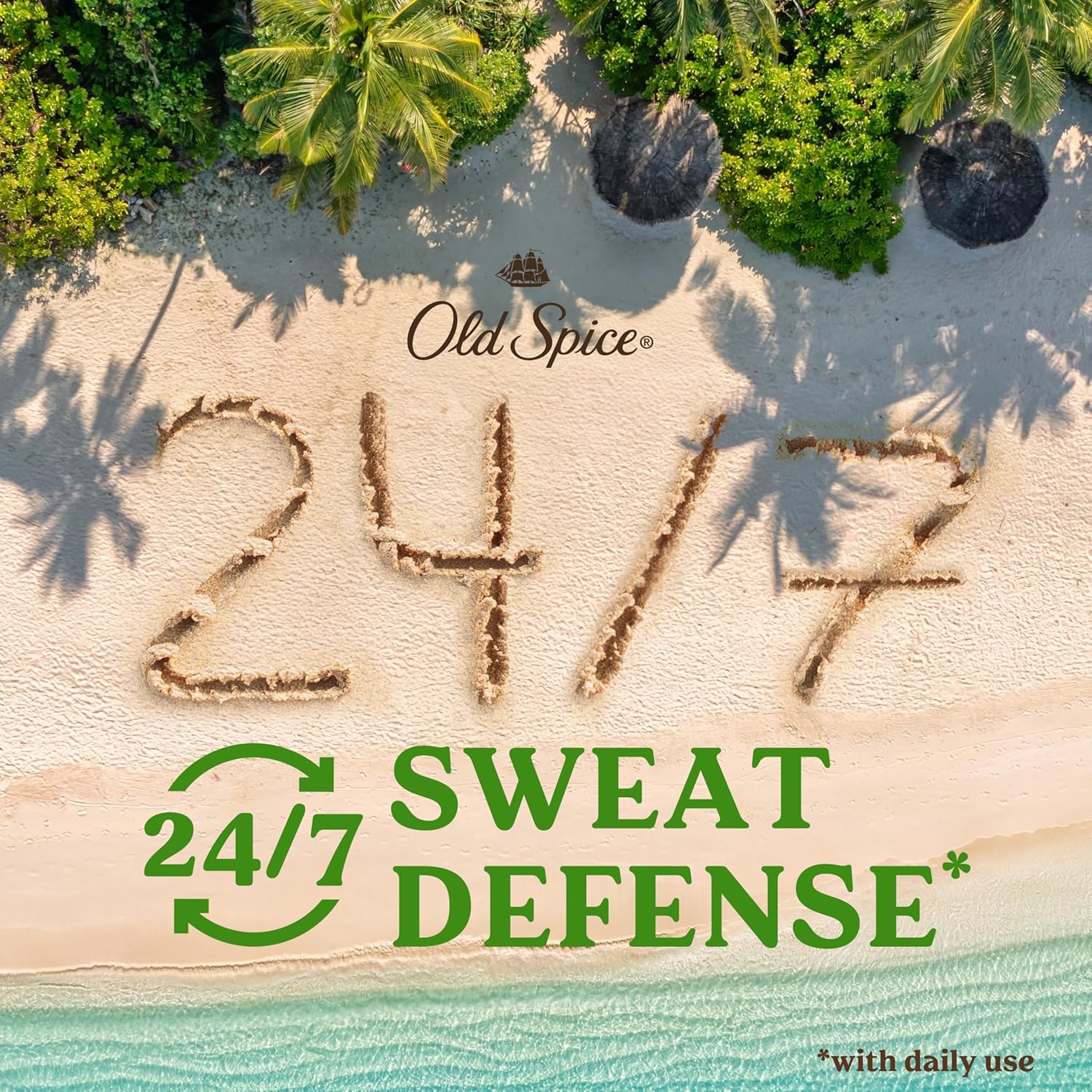 Old Spice Sweat Defense Fiji antiperspirant deodorant stick 73g