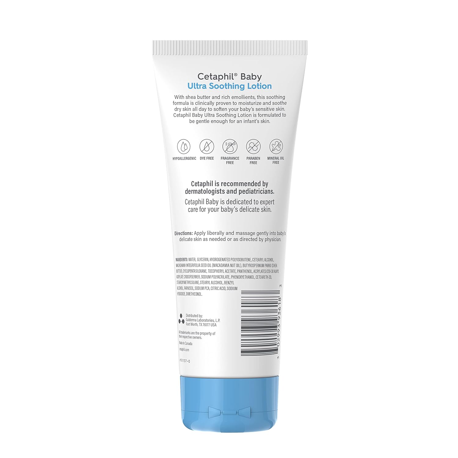 Cetaphil Baby Ultra Soothing Lotion with shea butter, 226g tube