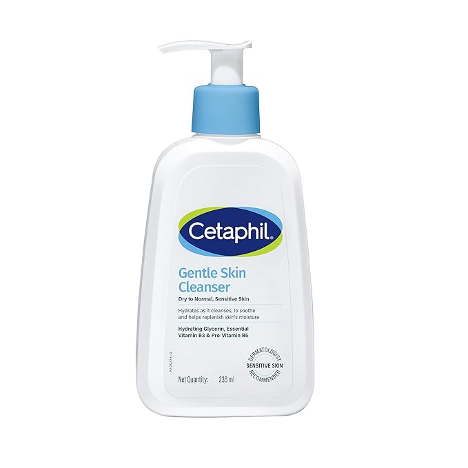 Cetaphil Gentle Skin Cleanser 236ml pump bottle for sensitive skin