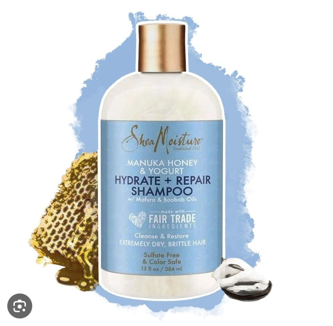 SheaMoisture Manuka Honey & Yogurt Hydrate + Repair Shampoo (13 fl oz).