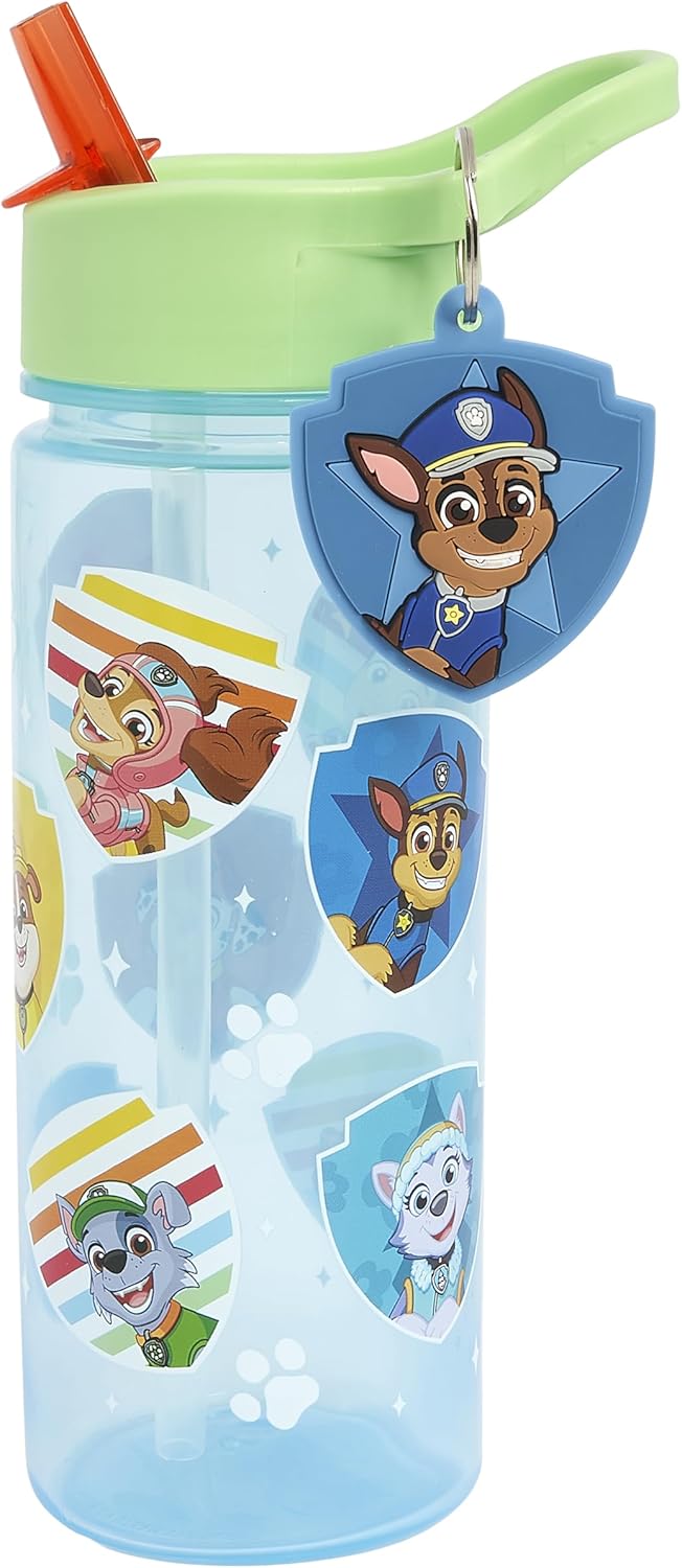 Polar Gear Paw Patrol kids water bottle 500ml with green flip-top lid