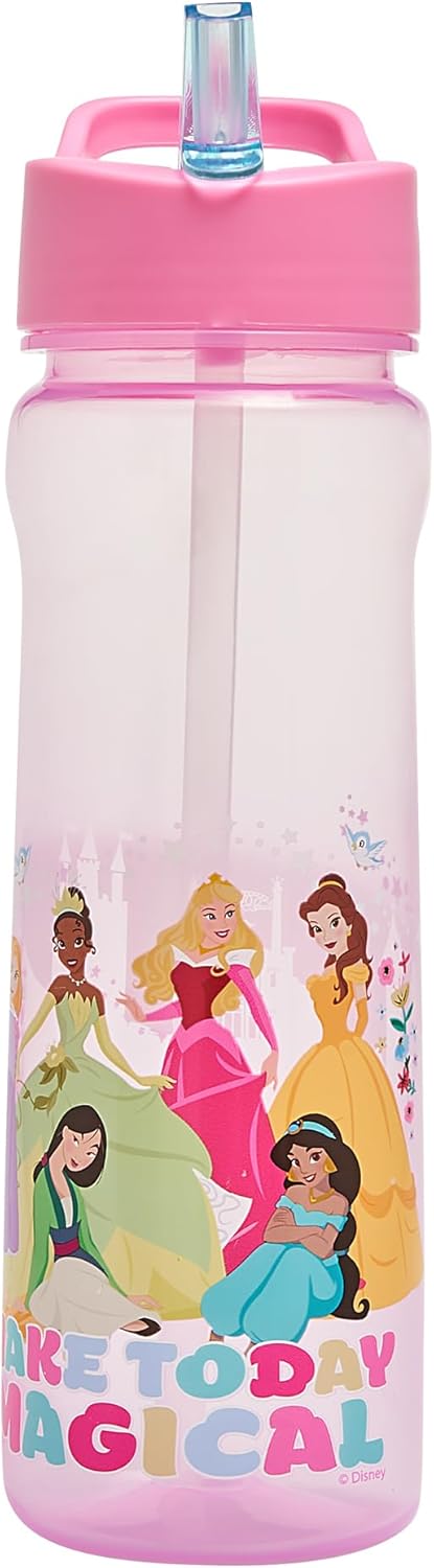 Polar Gear Disney Princess pink sipper water bottle, 600ml capacity