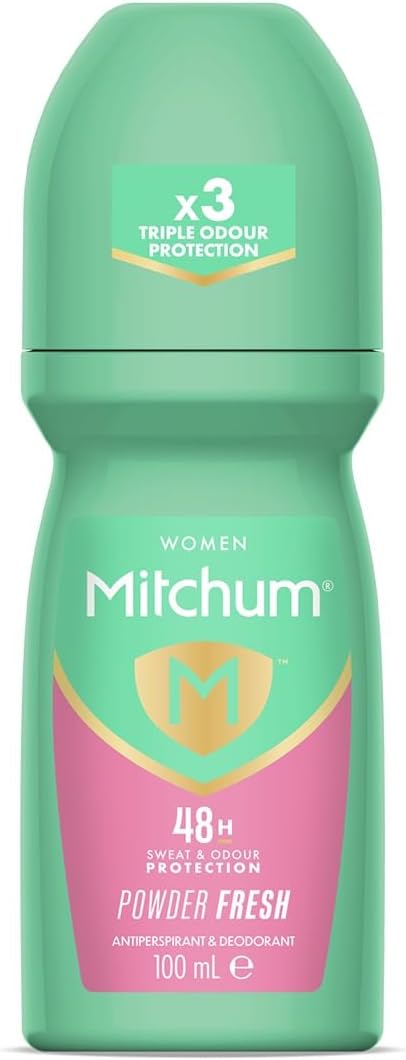 Mitchum Women 48HR Powder Fresh roll-on deodorant 100ml green bottle