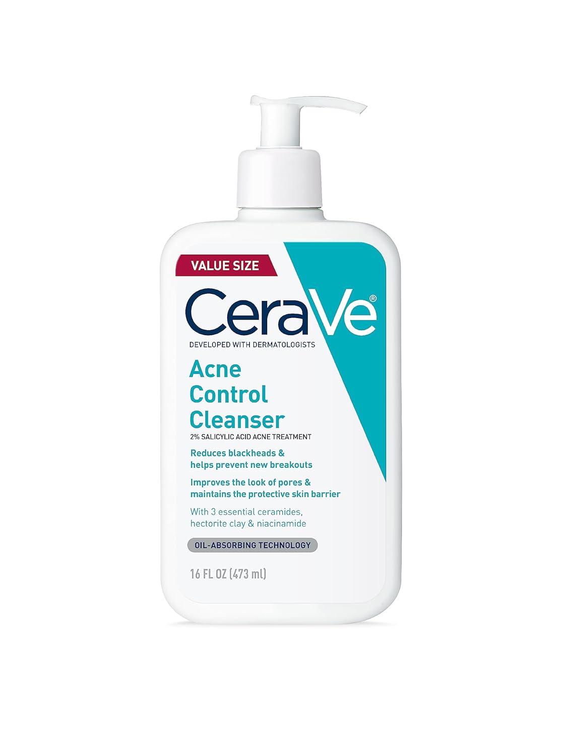 CeraVe Acne Control Cleanser 16 fl oz with salicylic acid treatment