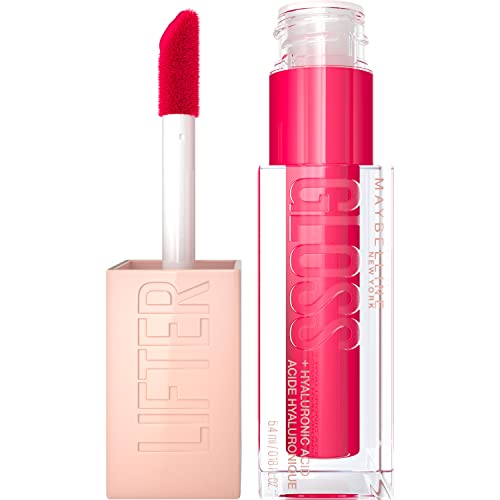 Maybelline Lifter Gloss plumping lip gloss with hyaluronic acid, bright pink