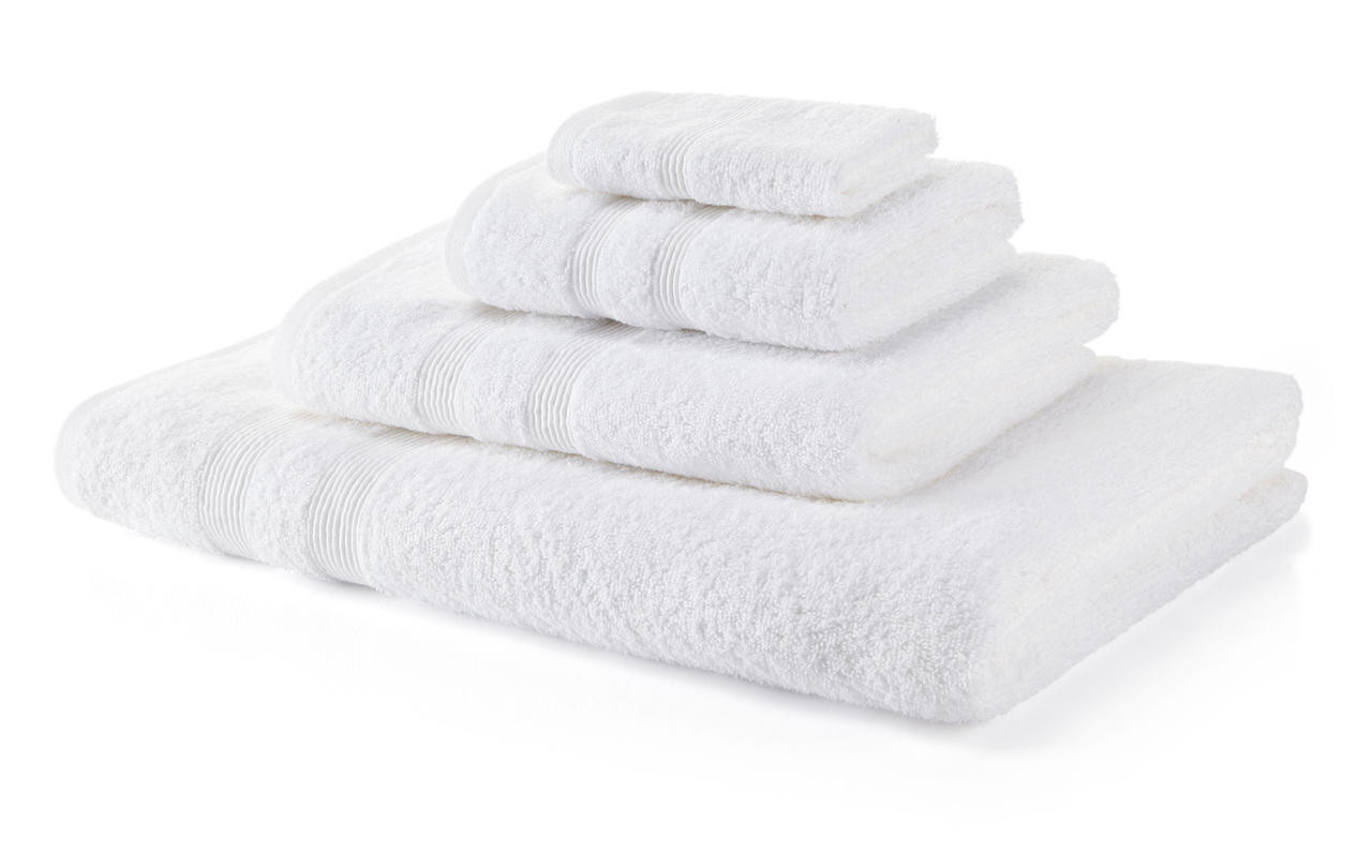 500 GSM luxury hand towels white thick fluffy cotton set