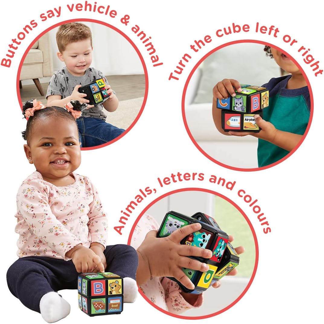 VTech Twist & Teach Animal Cube educational toy with rotating sides