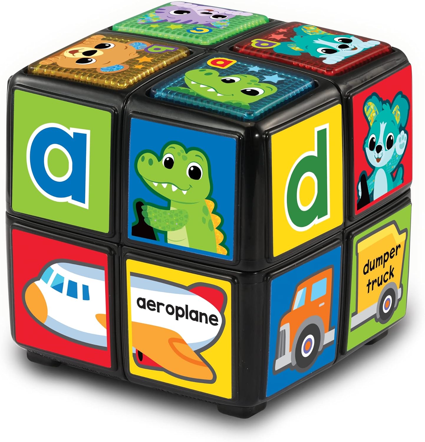 Vtech Twist & Teach Animal Cube interactive learning toy with colours and animals