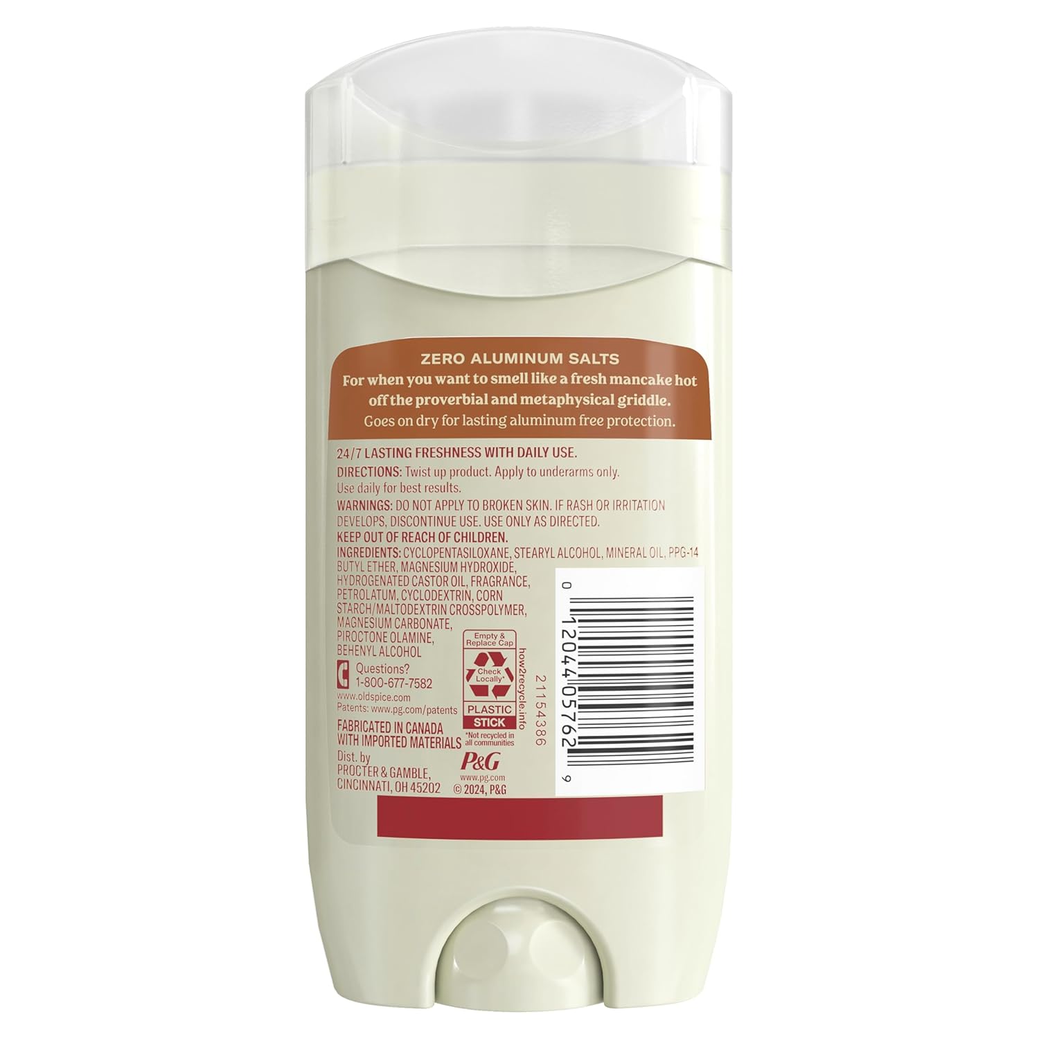 Old Spice GentleMan's Blend deodorant stick, 3 oz, zero aluminium salts