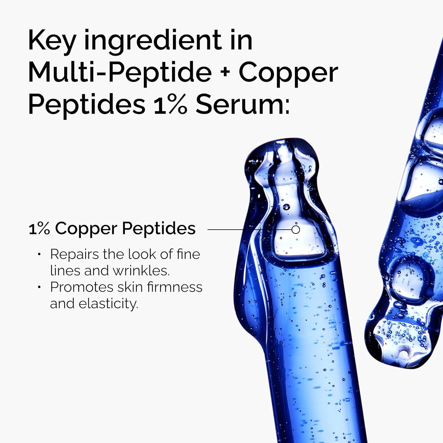 The Ordinary Multi-Peptide + Copper Peptides 1% blue serum bottle 1oz