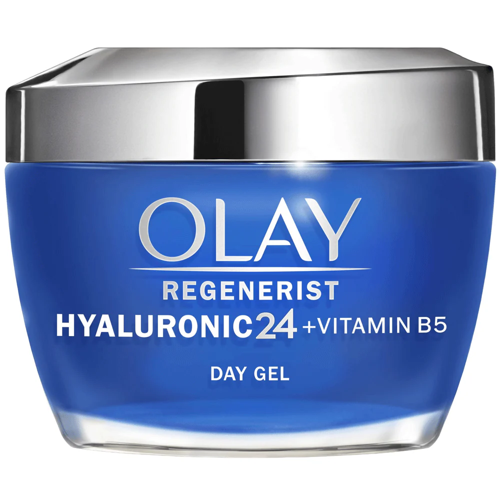 Olay Regenerist Hyaluronic24 Vitamin B5 day gel moisturiser 50ml blue jar