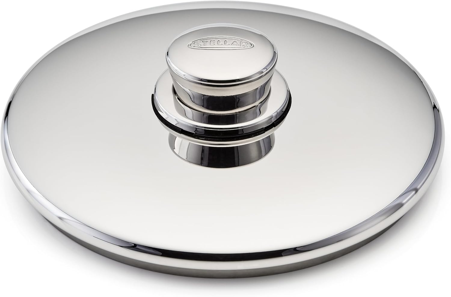 Stellar 1000 Classic stainless steel saucepan lid, 20cm diameter with knob handle