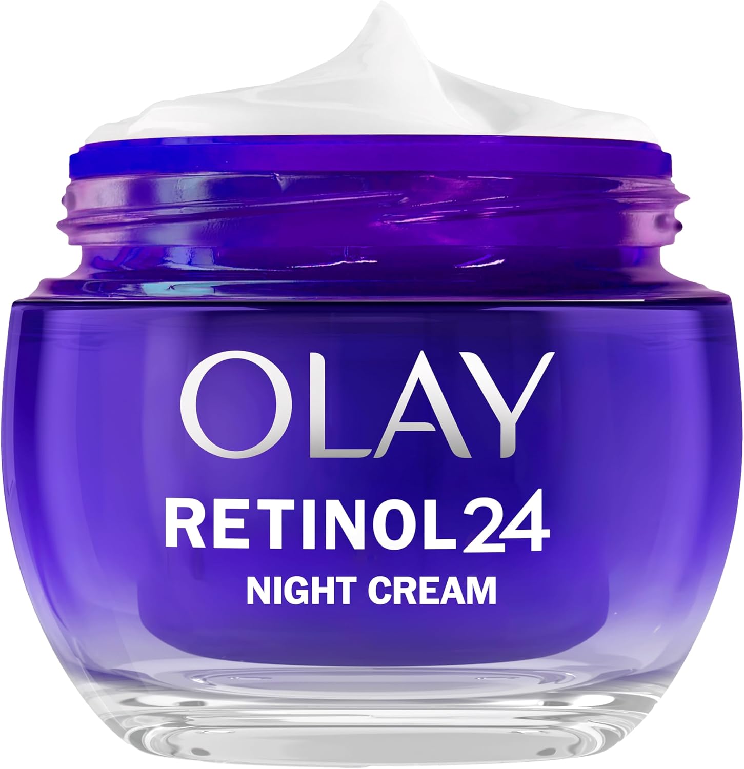 Olay Retinol 24 Night Cream 50ml purple jar with white cream