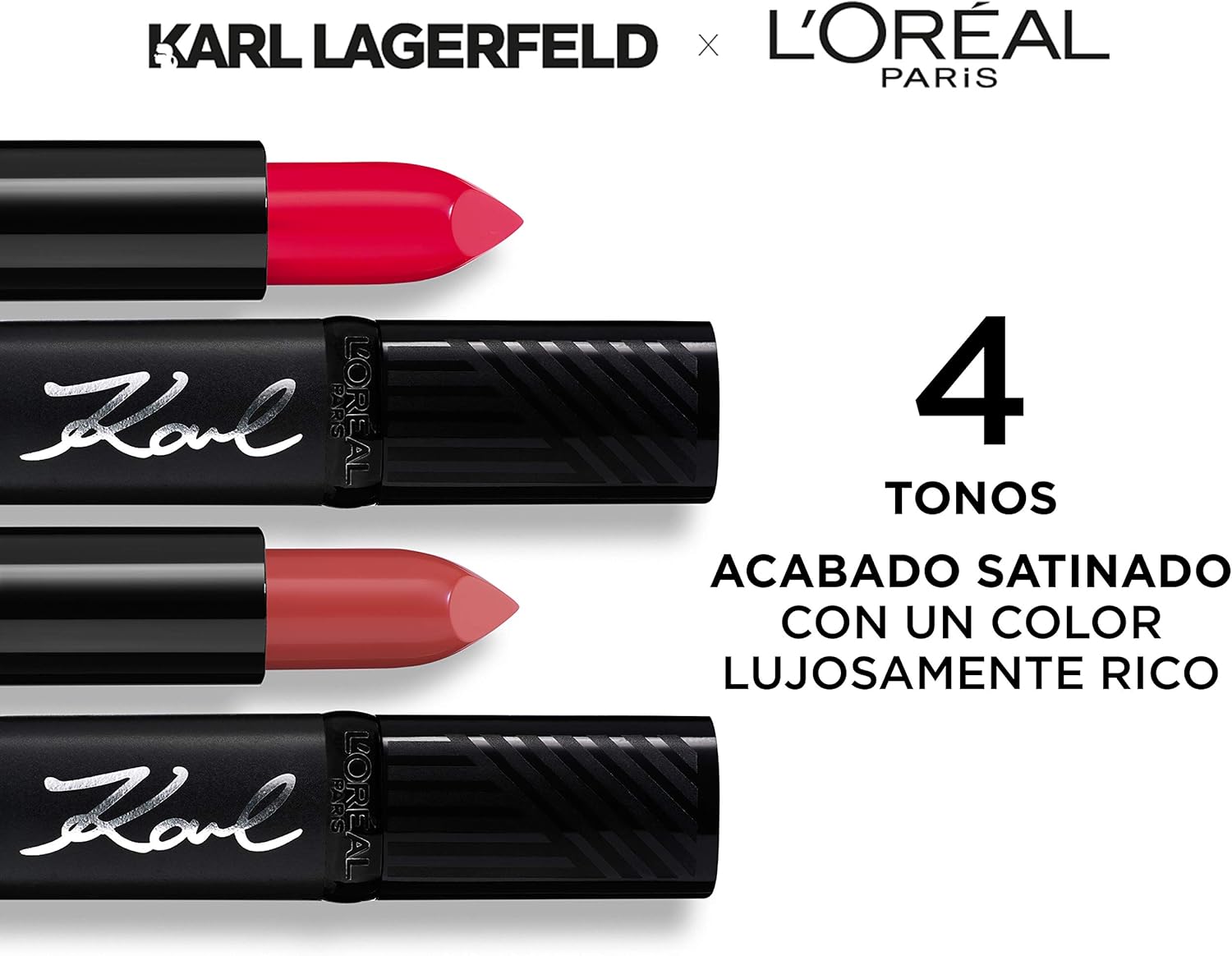 Karl Lagerfeld L'Oréal Paris Color Riche Lipstick 02 Kontemporary red