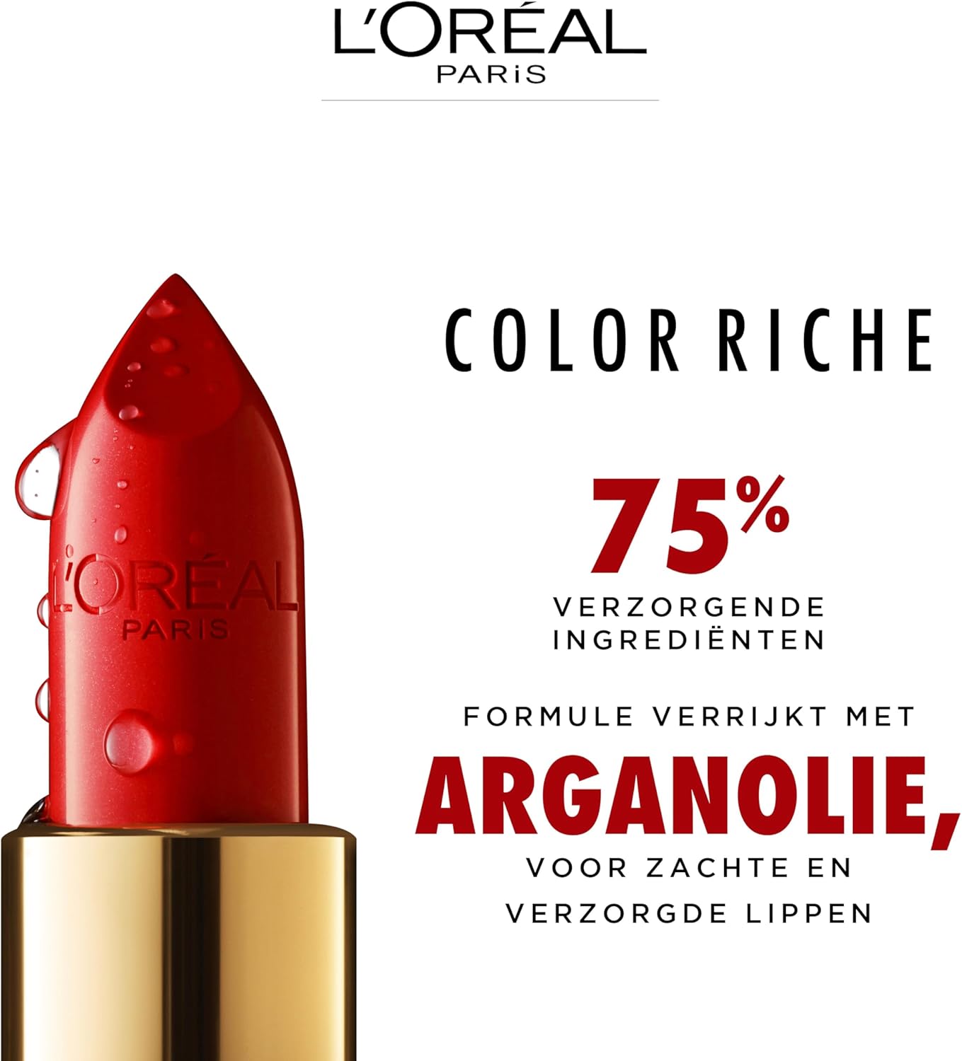 L'Oréal Color Riche Satin Lipstick 125 Maison Marais red