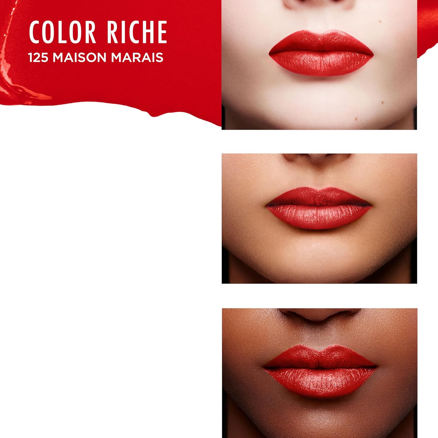 L'Oréal Color Riche Satin Lipstick 125 Maison Marais red