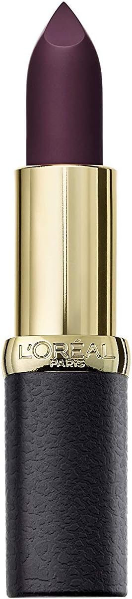 L'Oreal Paris Color Riche Magnetic Stones matte lipstick in Obsidian deep plum