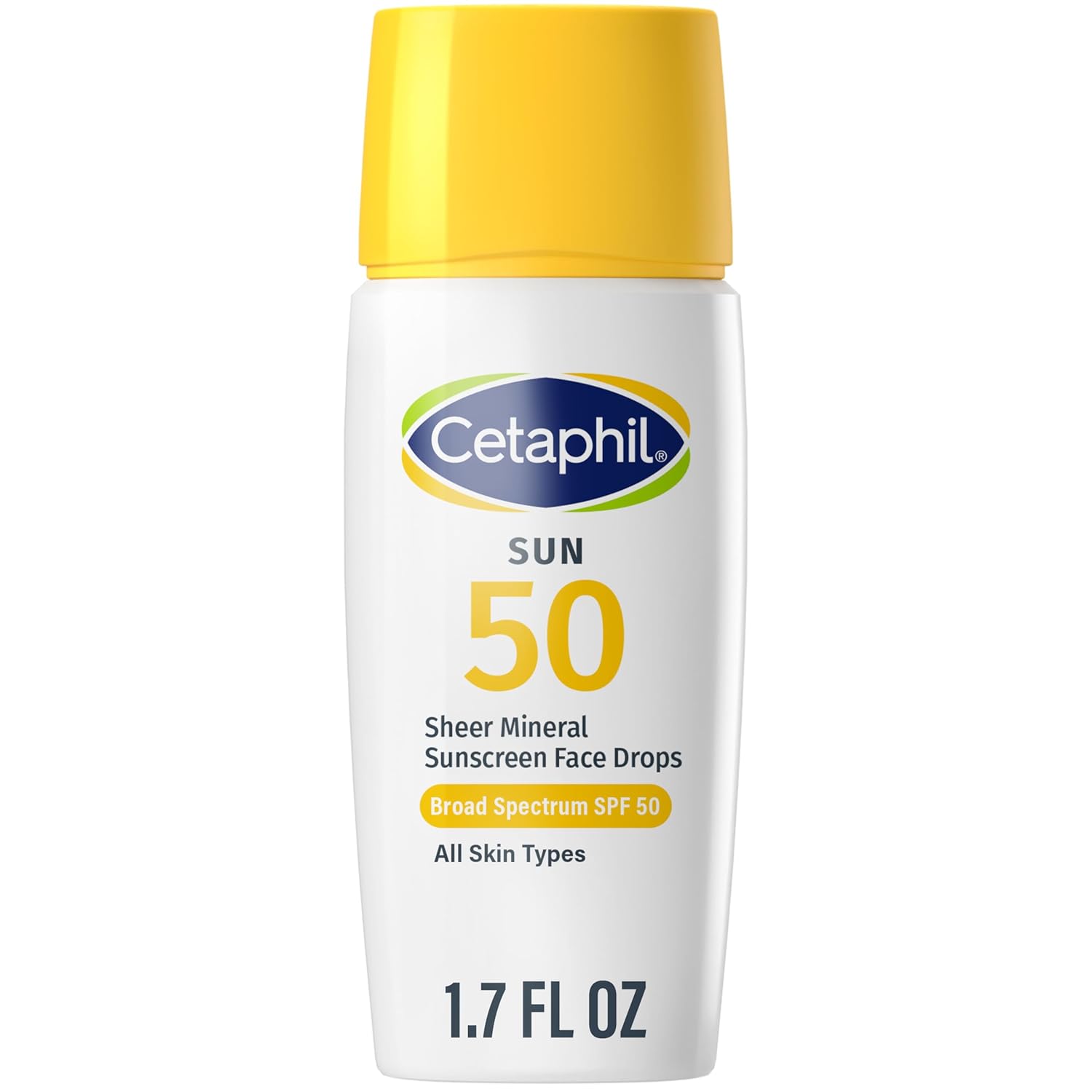 Cetaphil Sheer Mineral Sunscreen Face Drops SPF 50, 1.7 fl oz bottle