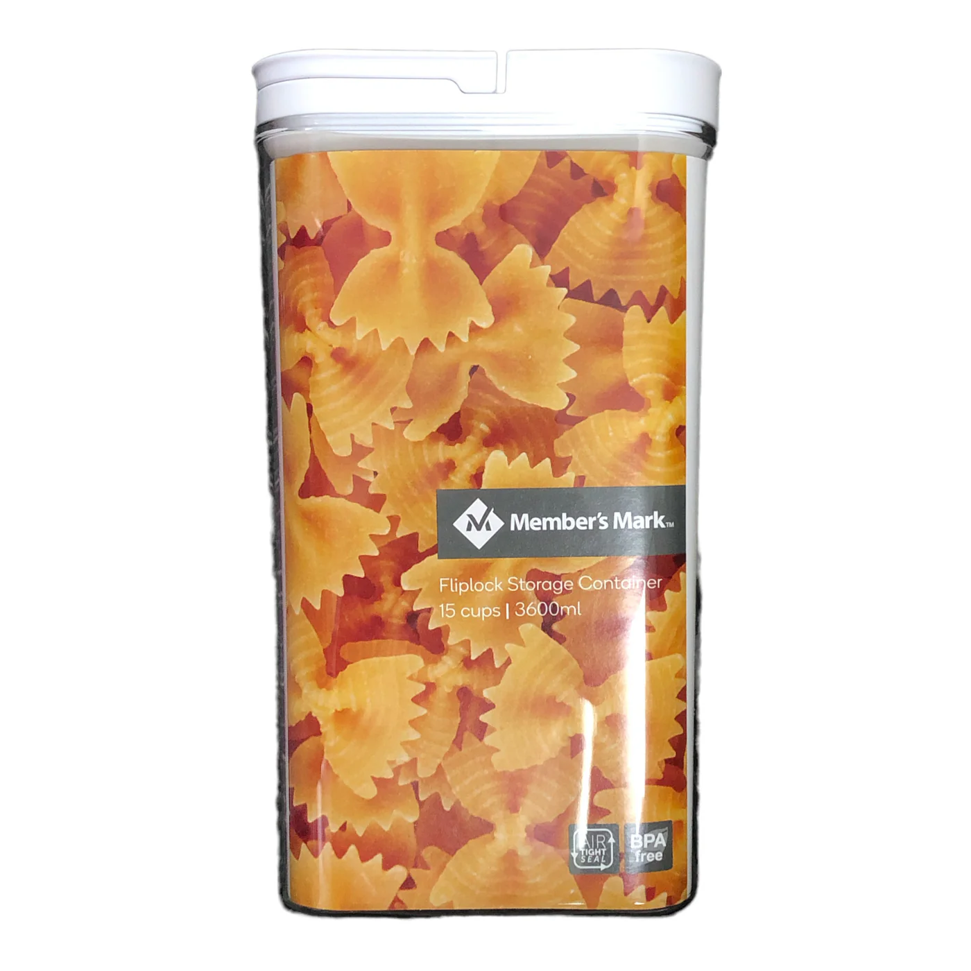 Member's Mark Fliplock food storage container 3600ml with white lid