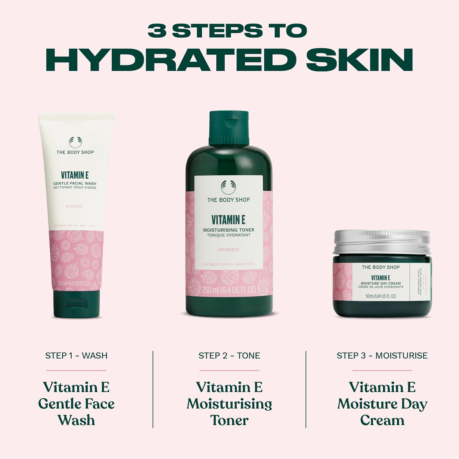 The Body Shop Vitamin E Gentle Face Wash 125ml cream tube