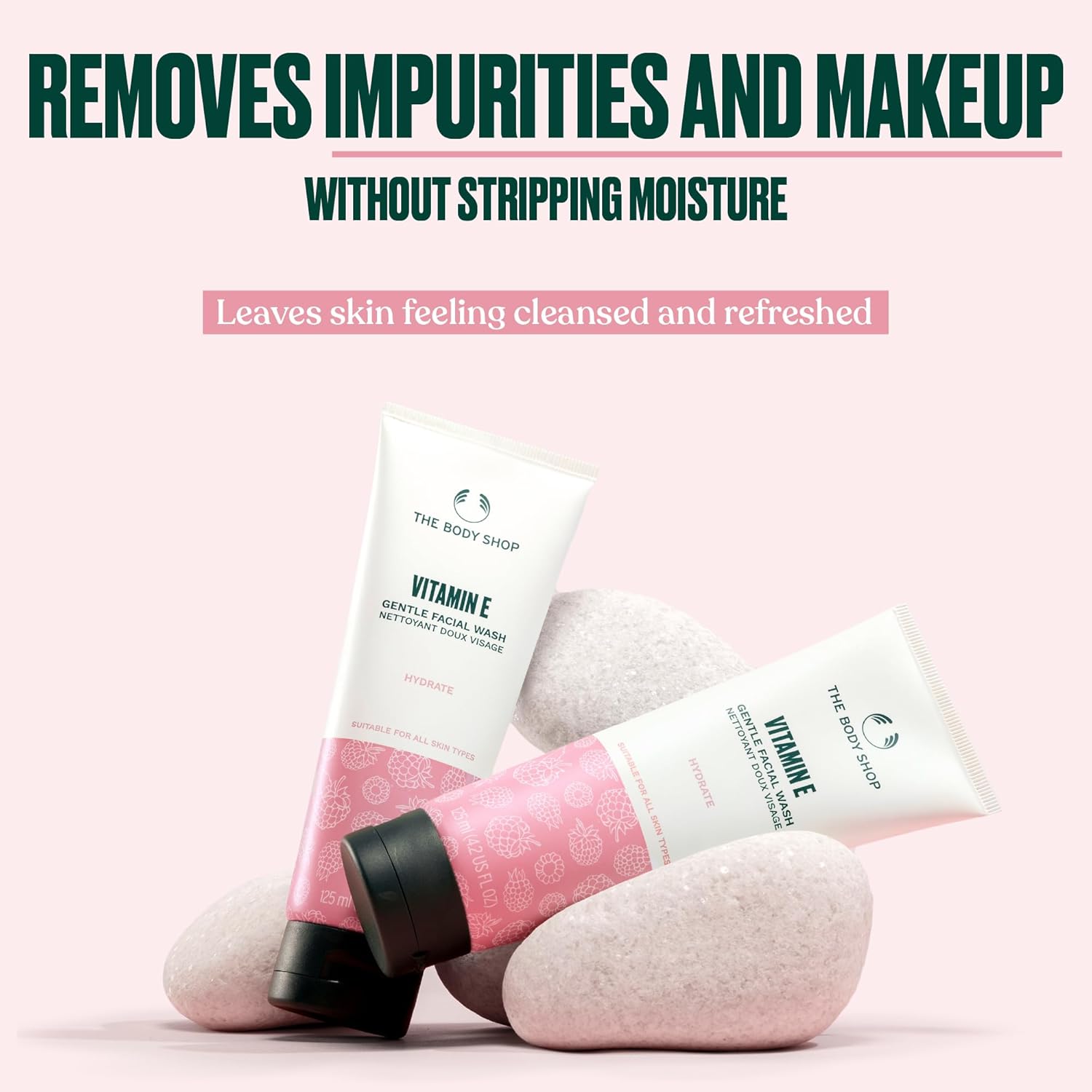 The Body Shop Vitamin E Gentle Face Wash 125ml white tube