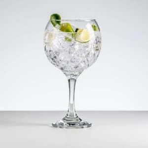 Borgonovo Rococo stemmed gin glass 54cl with lime garnish