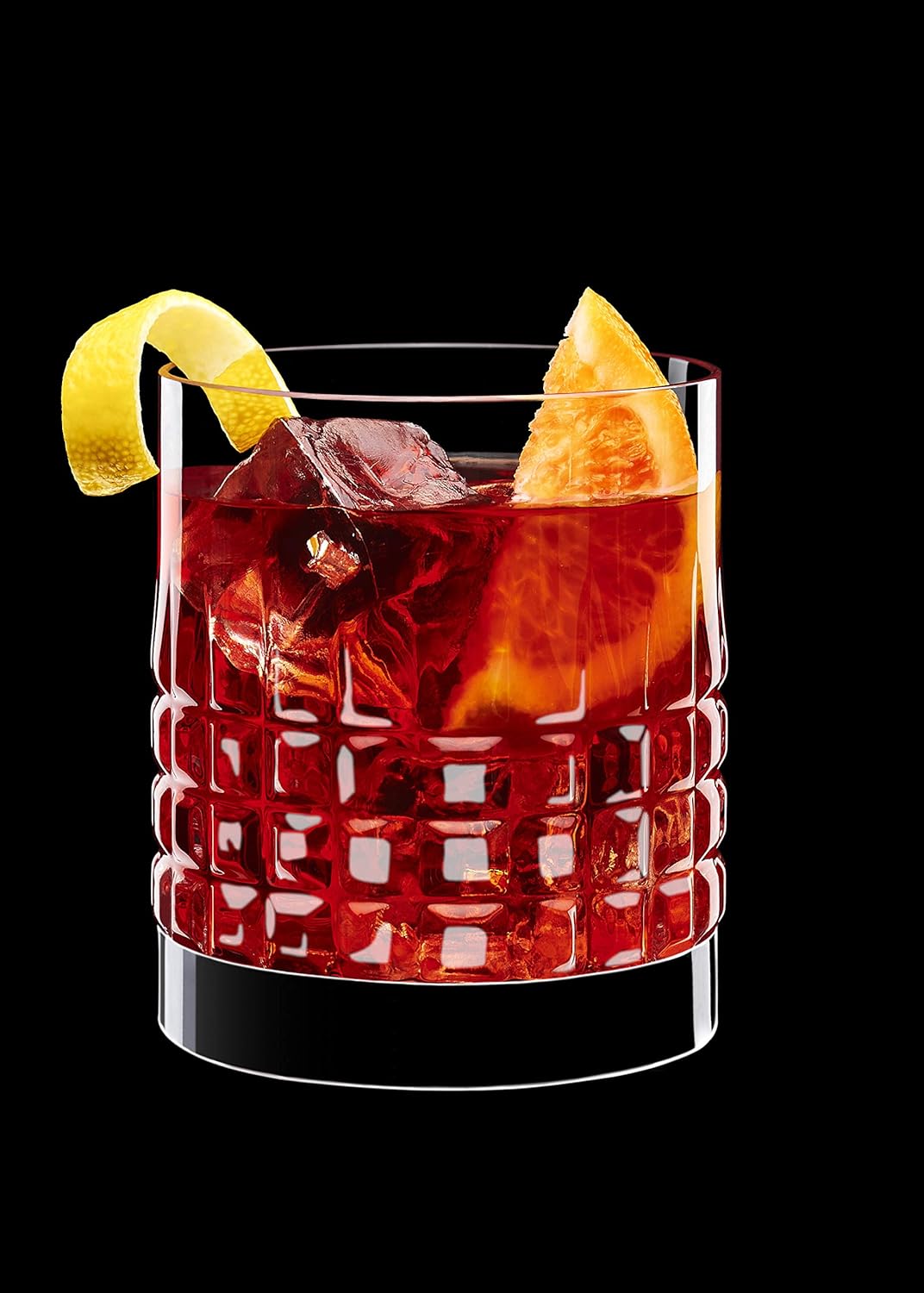 Luigi Bormioli Charme double old fashioned tumbler 38cl with textured base