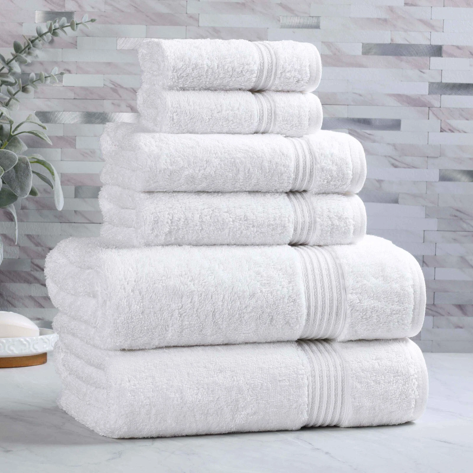 White Pearls Ultimate 600 GSM bath towel, white, 51 cm x 84 cm single piece