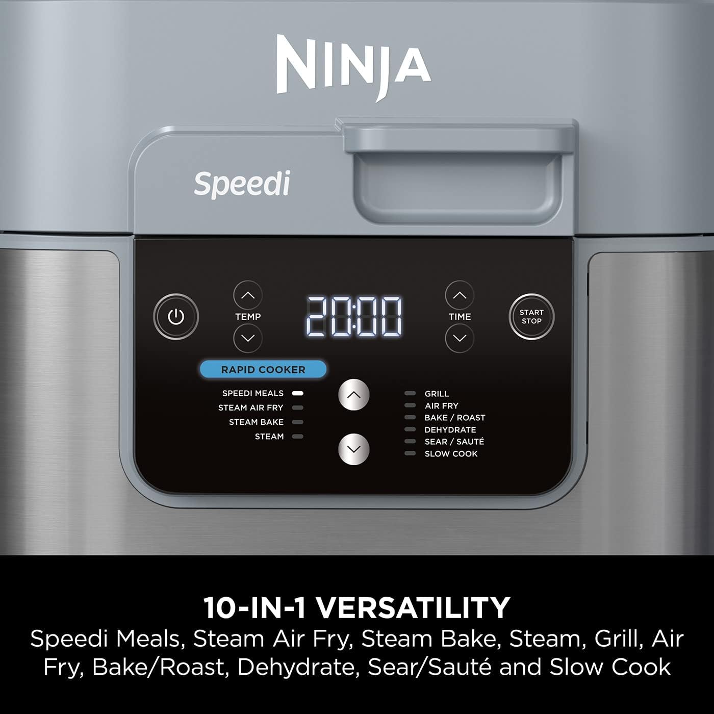Ninja Speedi 10-in-1 rapid cooker and air fryer, 5.7L capacity, stainless steel