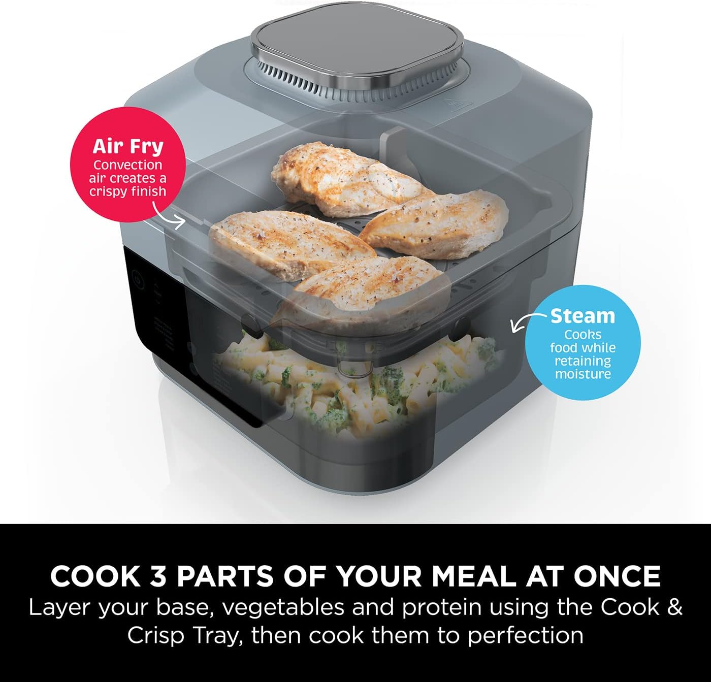 Ninja Speedi 10-in-1 grey rapid cooker and air fryer with 5.7L capacity