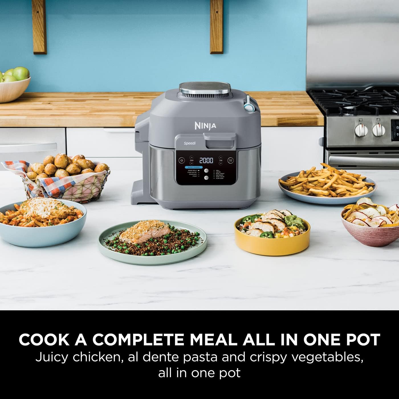 Ninja Speedi grey 10-in-1 rapid cooker and air fryer, 5.7L capacity