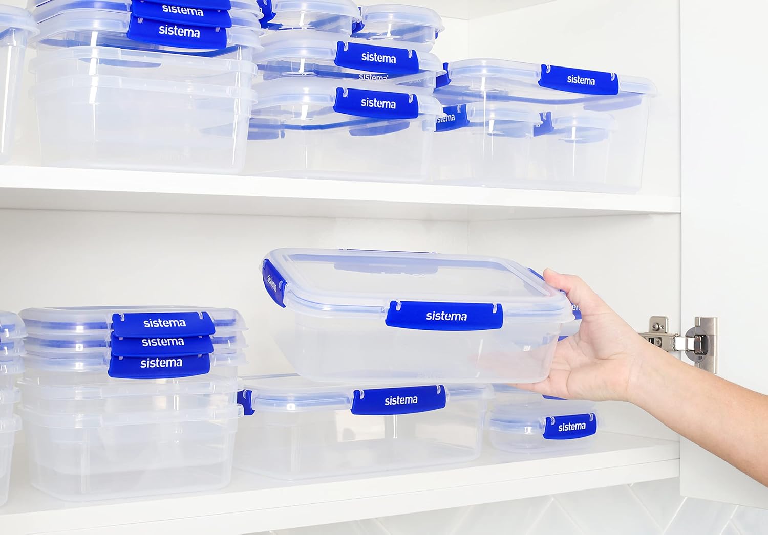 Sistema KLIP IT PLUS 1L rectangular food storage container blue