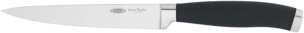 Stellar James Martin 13cm utility knife with stainless steel blade and black handle