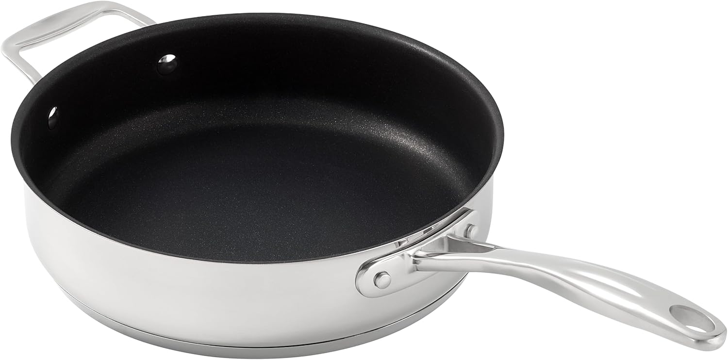 Stellar 7000 Profile 28cm non-stick sauteuse with white exterior and black interior
